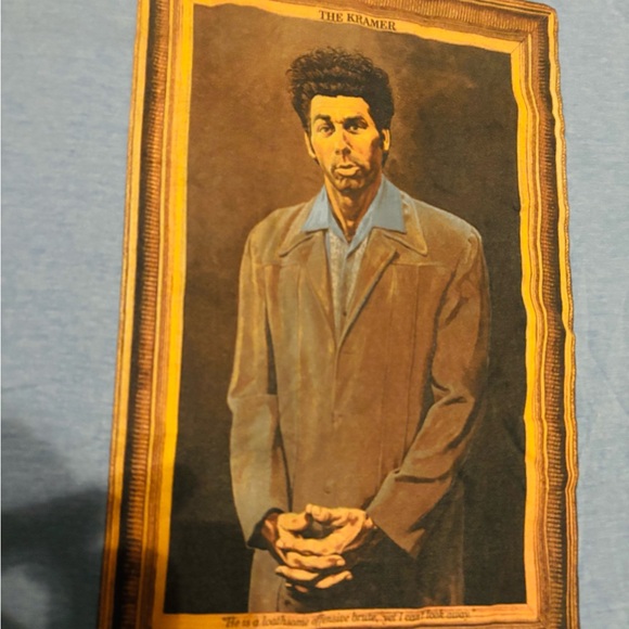 Vintage Seinfeld Blue Graphic T-Shirt - Picture 3 of 4